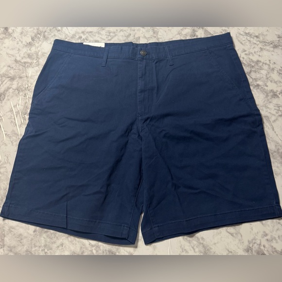 Members Mark Chino Shorts Navy Size 40 X 9 inch inseam - Picture 1 of 5